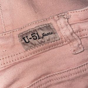 U-51 Jeans Sz 5/6 Pink 97% cotton 3% spandex soft stretchy pants
